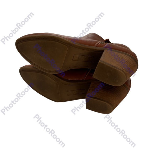 Frye Judith Leather Ankle Boots in Whiskey Leather Brown Size 9 - Picture 6 of 7